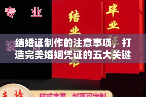 辽源结婚证制作的注意事项，打造完美婚姻凭证的五大关键点