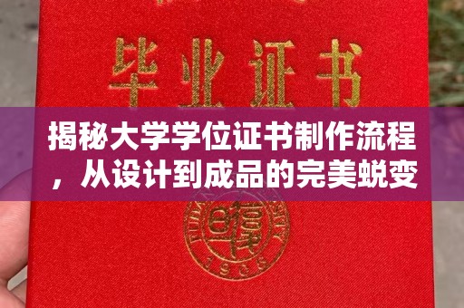 辽源揭秘大学学位证书制作流程，从设计到成品的完美蜕变