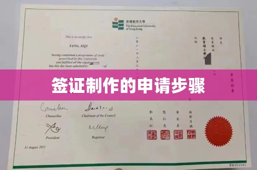 辽源签证制作的申请步骤