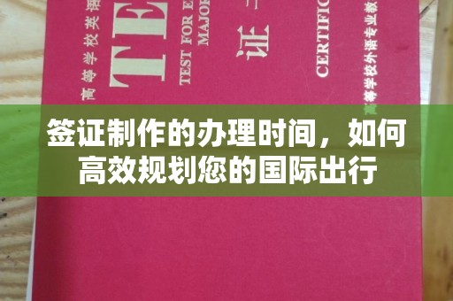 辽源签证制作的办理时间，如何高效规划您的国际出行