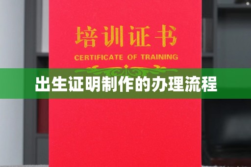 辽源出生证明制作的办理流程