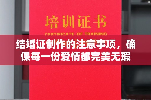 辽源结婚证制作的注意事项，确保每一份爱情都完美无瑕