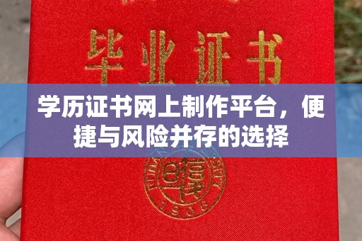 辽源学历证书网上制作平台，便捷与风险并存的选择